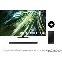 Samsung 65" QN90D Neo QLED 4K Smart TV (2024) and C430 C-Series Soundbar with Subwoofer Phantom Black