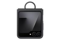 Samsung Silicone Case with Ring for Galaxy Z Flip7 FE Z Flip6 Black