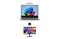 Samsung Premium Student Laptop + Monitor Bundle Phantom Black