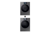 Samsung Series 9 Bespoke AI Energy Washing Machine and AI Home Tumble Dryer 9kg Dark Steel