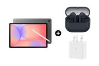 "Samsung Galaxy Tab S10 Lite (10.9") Travel Bundle with Galaxy Buds3 FE & Super Fast Travel Adapter Grey 128 GB"