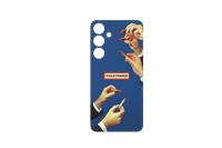 Samsung Toilet Paper Lipstick Plate for Galaxy S24+ Suit Case Blue