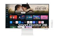 "Samsung 32" M80D UHD White Smart Monitor with Speakers and Remote"