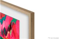 "Samsung Customisable Modern Teak Bezel for The Frame 85" TV"