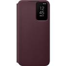 Samsung Galaxy S22+ Smart Clear View Cover in Burgundy (EF-ZS906CEEGEW)