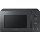Samsung Glass Front 23 Litre Solo Microwave - Charcoal in Grey (MS23T5018AC/EU)