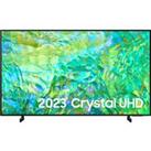 Samsung 2023 43 CU8000 Crystal UHD 4K HDR Smart TV in Black