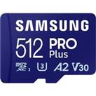 Samsung PRO Plus microSD Card 512GB in Blue (MB-MD512SA/EU)