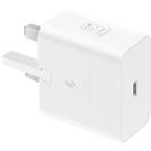 Samsung 25W Super Fast Charging Travel Adapter (USB-C without Cable) in White (EP-T2510NWEGGB)