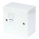 Philex Cat 5e 1 Port RJ45 Ethernet Socket White (10030)