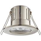 LAP Cosmoseco Fixed Fire Rated LED Downlight Satin Nickel 5.8W 450lm (106PP)