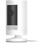 Ring Stick Up Mains-Powered White Wireless 1080p Indoor & Outdoor Round Smart Camera (107HE)