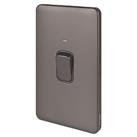 Schneider Electric Lisse Deco 50A 2-Gang DP Cooker Switch Mocha Bronze with LED with Black Inserts (