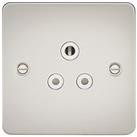 Knightsbridge 5A 1-Gang Unswitched Socket Pearl with White Inserts (111TX)