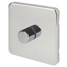Schneider Electric Lisse Deco 1-Gang 2-Way Dimmer Switch Polished Chrome (113FF)