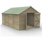 Forest 4Life 10' x 14' 6" (Nominal) Apex Overlap Timber Shed (119FL)
