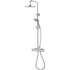 Aqualisa Sierra Safe Touch Rear-Fed Exposed Chrome Thermostatic Bar Diverter Mixer Shower (126HP)