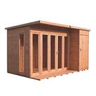 Shire Aster 12' x 8' (Nominal) Pent Tongue & Groove Timber Summerhouse (1298X)