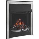 Be Modern Vitesse Chrome Switch Control Easy to Install Electric Inset Fire 525mm x 165mm x 590mm (1