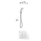 Mira Evoco Rear-Fed Concealed Chrome Thermostatic Built-In Mixer Shower with Diverter & Bath Fil