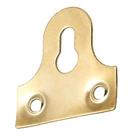 Slotted Mirror Plates Electro Brass 32mm x 32mm x 32mm 10 Pack (14738)