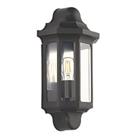 LAP Outdoor Half Lantern Wall Light Satin Black (148PG)