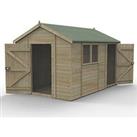 Forest Timberdale 8' 6" x 12' (Nominal) Reverse Apex Tongue & Groove Timber Shed with Assem