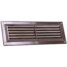 Map Vent Fixed Louvre Vent with Flyscreen Brown 229mm x 76mm (158HY)