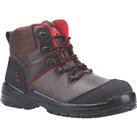 Amblers 308C Metal Free Safety Boots Brown Size 8 (161TT)