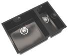 ETAL Comite 1.5 Bowl Composite Kitchen Sink Gloss Black Left-Hand 670mm x 440mm (166RG)
