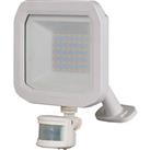 Luceco Castra Outdoor LED Floodlight With PIR Sensor White 30W 3150lm (175KJ)