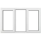 Crystal Left & Right-Hand Opening Clear Triple-Glazed Casement White uPVC Window 1770mm x 1115mm