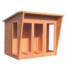 Shire Highclere 7' 6" x 8' (Nominal) Pent Timber Summerhouse (186TJ)