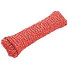 Braided Rope Red 9mm x 15m (193FC)