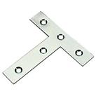 Tee Plates Zinc-Plated 77mm x 16mm x 76mm 10 Pack (19534)