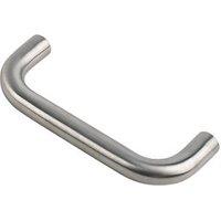 Eurospec Fire Rated D Pull Handle Satin Stainless Steel 19mm x 169mm (1002J)