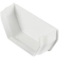 FloPlast Square Internal Stop End White 114mm (10156)