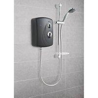 Triton Enrich Black/Chrome 8.5kW Manual Electric Shower (1015G)