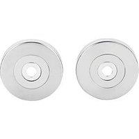 Eurospec Pull Handle Roses Polished Stainless Steel 52mm 2 Pack (1018J)