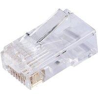 Ideal RJ45 8P/8C Feed-Thru Modular Plugs 100 Pack (1019X)