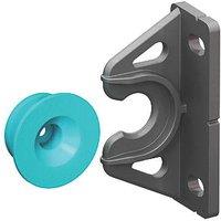 Button-Fix Type 2 Push-On Panel Fixing Set Charcoal Black & Blue 30 Pieces (101JC)