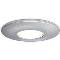 4lite Fixed Fire Rated Downlights Brushed Chrome 10 Pack (102GR)