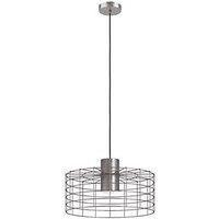 Eglo Milligan 48cm Single Pendant Light Silver (102PL)