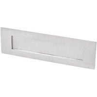 Essentials Victorian Letter Plate Satin Chrome 250mm x 75mm (10307)