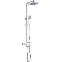 ETAL Socorro Rear-Fed Exposed Polished Chrome Thermostatic Bar Mixer Shower (103PY)