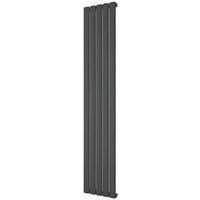 Ximax Ramsay 1800mm x 345mm 2782BTU Anthracite Vertical Designer Radiator (105GL)