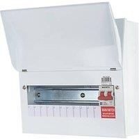 Lewden PRO 13-Module 10-Way Part-Populated Main Switch Consumer Unit (105HM)