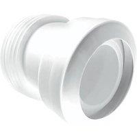 McAlpine MACFIT Rigid 14 Angled Toilet Pan Connector White 150mm (105HR)
