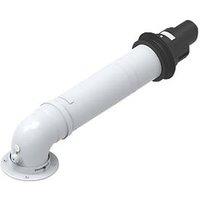 Baxi Internal Fit Telescopic Flue 420-690mm White/Black (105JL)