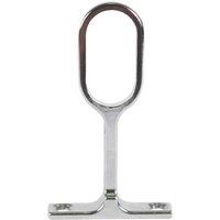 Essentials Oval Rail Centre Brackets Polished Stainless Steel 30mm 2 Pack (105TA)